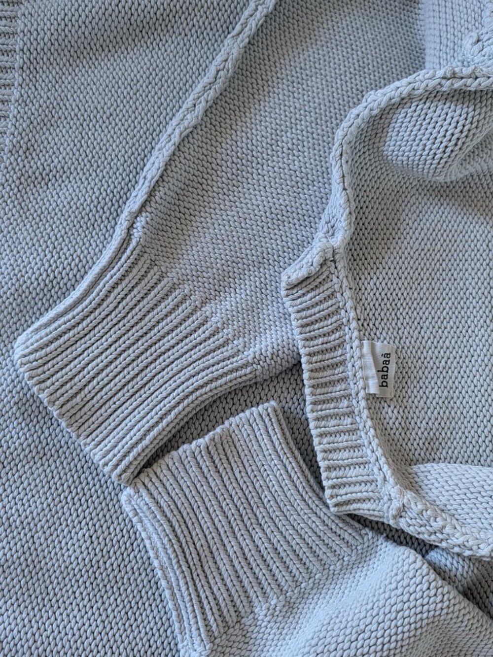 Babaa No. 16 Jumper in Smoked Salt (pastel blueish-grey) - Picture 7 of 11